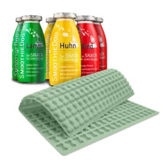 SmoothieDog 6er Pack Klassik 6x 250ml + Trixie Backmatte Grün (SmoothieDog)