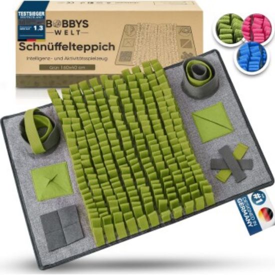 BOBBYS WELT - Schnüffelteppich für Hunde Farbe grün (BOBBYS WELT)