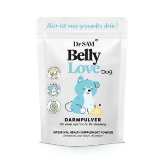 Dr. SAM BellyLove Dog - Hochdosiertes Darmpulver für Hunde, bringt Magen und Darm in Balance 90 g (Dr. SAM)