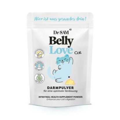 Dr. SAM BellyLove Cat - Hochdosiertes Darmpulver für Katzen, bringt Magen und Darm in Balance 90 g (Dr. SAM)