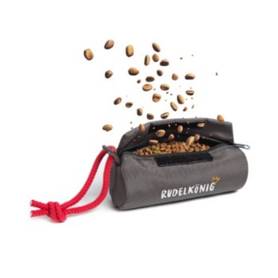 Rudelkönig Futterbeutel - Snackbeutel für Hundetraining grau (Rudelkönig)