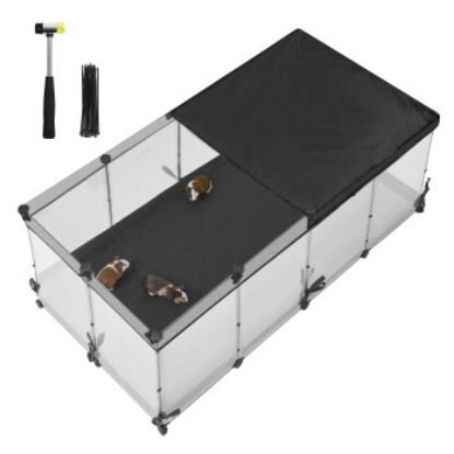 SONGMICS Kleintiergehege käfig mit Atmungsaktives Gewebe oben (SONGMICS)