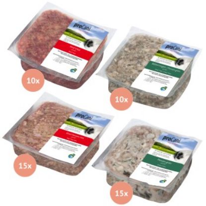 ProCani BARF-Paket pur 4 Sorten Rind und Innerei (ProCani)