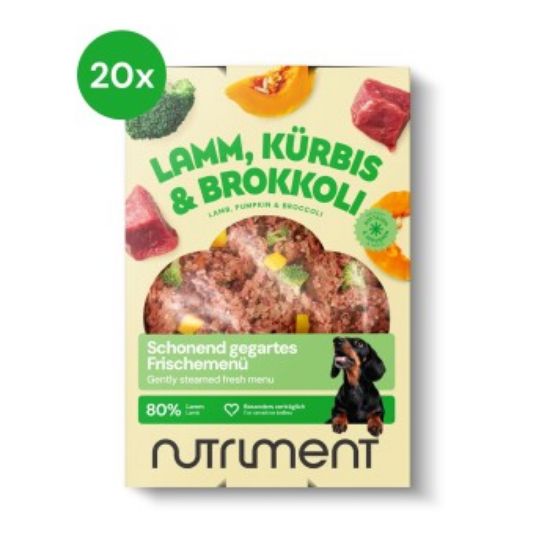 Nutriment Frischemenü Lamm, Kürbis & Brokkoli 20x400 g (Nutriment)