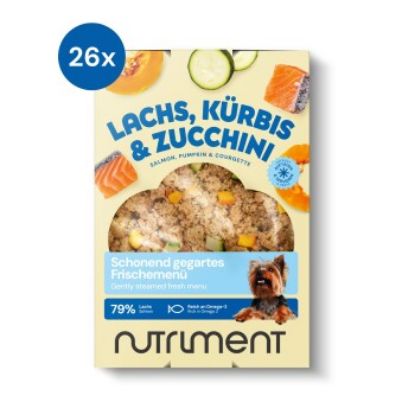 Nutriment Frischemenü Lachs, Kürbis & Zucchini 26x400 g (Nutriment)
