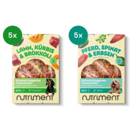 Nutriment Frischemenü Lamm & Pferd Sensitiv Probierpaket 10x400g (Nutriment)