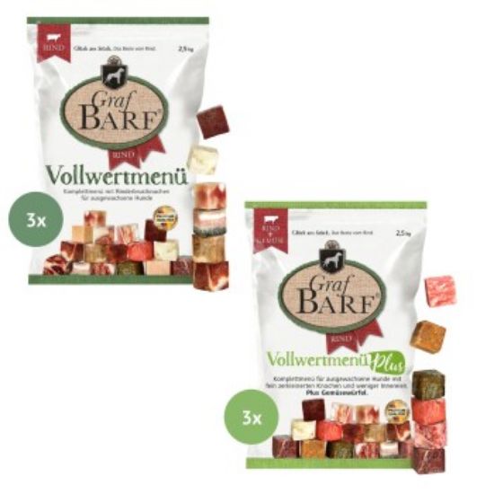 Graf Barf Rindermenü Mix 6x2,5kg (Graf Barf)