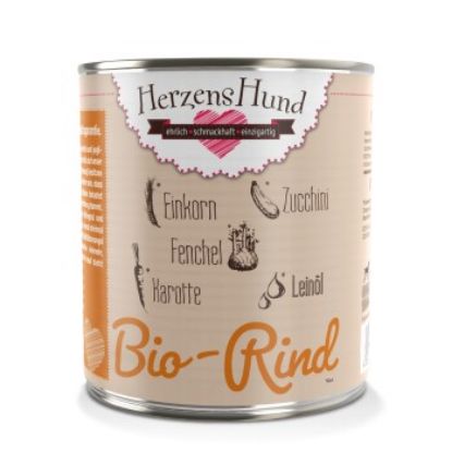 HerzensHund Adult 6x800g Bio Rind (HerzensHund)