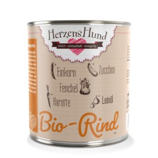 HerzensHund Adult 6x800g Bio Rind (HerzensHund)