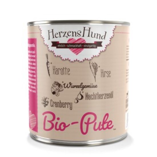 HerzensHund Adult 6x800g Bio Pute (HerzensHund)