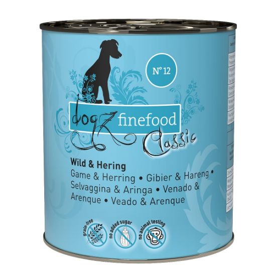 dogz finefood No. 12 Wild & Hering 12x800g (Dogz Finefood)