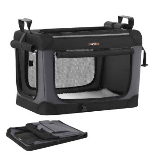 FEANDREA Hundebox faltbar, Hundetasche, Oxford-Gewebe S/M 60 cm, 42 cm, 42 cm (FEANDREA)