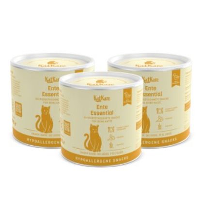 KatKare Hypoallergener Gefriergetrockneter Snack Ente Essential 3x70 g (KatKare)