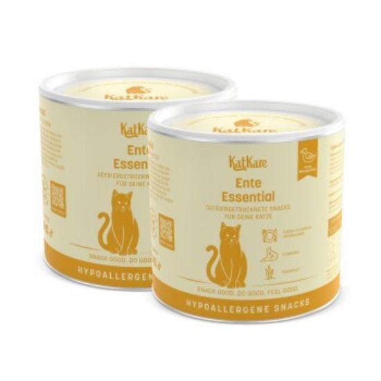 KatKare Hypoallergener Gefriergetrockneter Snack Ente Essential 2x70 g (KatKare)