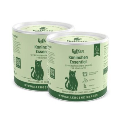 KatKare Hypoallergener Gefriergetrockneter Snack Ente Kaninchen 2x70 g (KatKare)