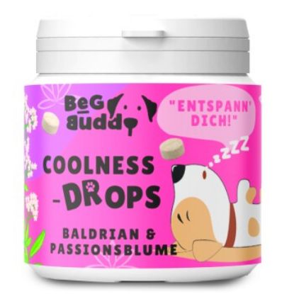BeG Buddy Coolness-Drops, unterstützt Beruhigung Hund mit Baldrian - Relax / Angst 90g (BeG Buddy)