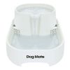 Dog Mate Großer zweistufiger Trinkbrunnen für Haustiere, sechs Liter, Weiß (385E) (Dog Mate)
