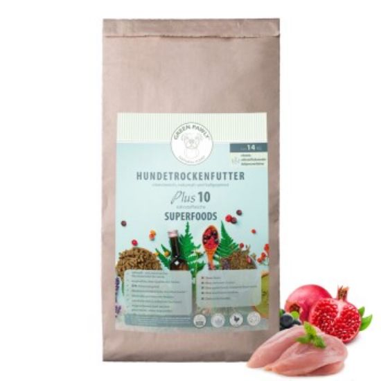 GREEN PAWLY ® Trockenfutter, Huhn Complete + 10 Superfoods 14 kg (GREEN PAWLY)
