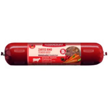 Fleischeslust Nassfutter Hund Adult Futterbox 8 x 400g Rind, Karotte, Hagebutte & Kürbiskerne 8x400 g (Fleischeslust)