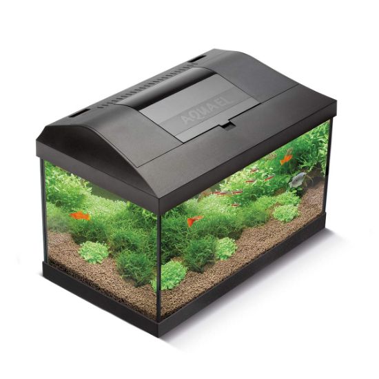 Aquael Aquarienset Leddy Tag & Nacht schwarz 2.0 Leddy 40 (25 Liter) (Aquael)