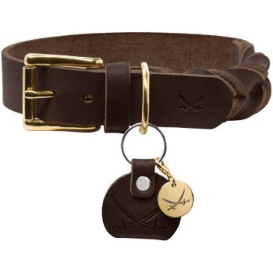 Hunter Halsband Sansibar Solid dunkelbraun 45 cm (Hunter)