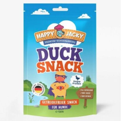 HAPPY JACKY Mono Hundesnack 6x130g Pure Ente (HAPPY JACKY)