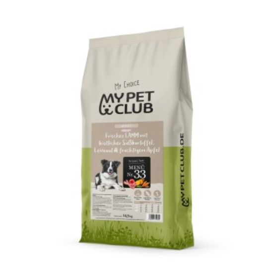 MyPetClub Lamm getreidefreies Trockenfutter ohne Weizen oder Zucker, sensitiv, monoprotein (MyPetClub)
