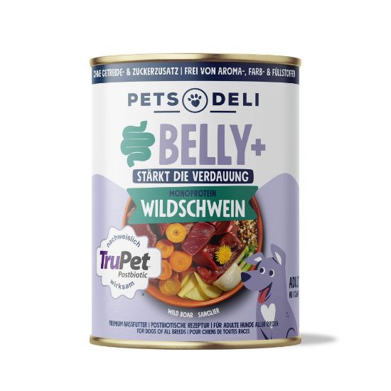 "Belly Balance" Wildschwein – stärkt wissenschaftlich bewiesen die Verdauung - 800g / Einzeldose (Pets Deli)
