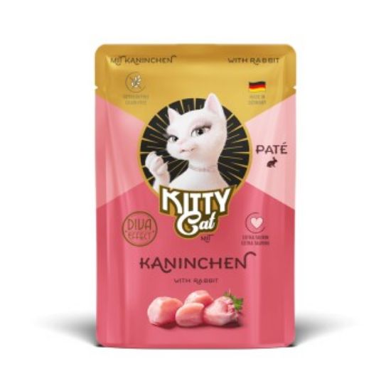 KittyCat Nassfutter Katze, Adult, Paté Kaninchen 6x85 g (KittyCat)
