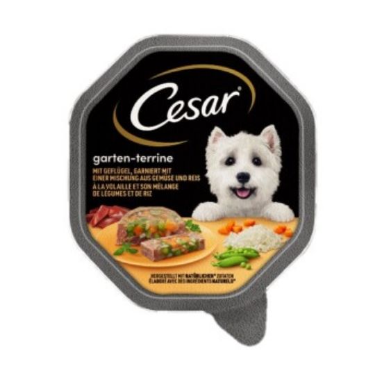 Cesar Garten-Terrine 14x150g Geflügel, Gemüse und Reis (Cesar)