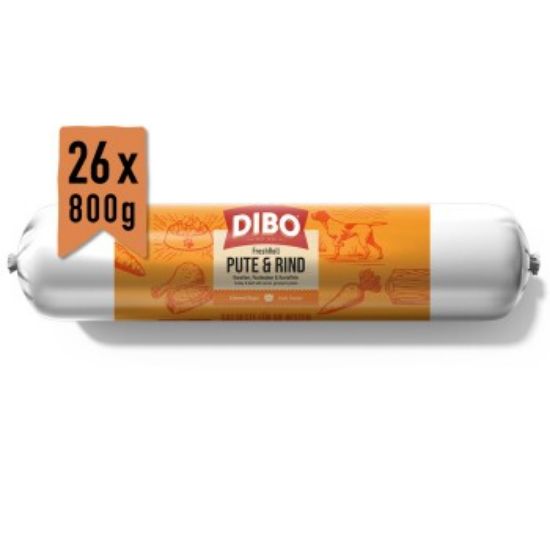 DIBO FreshRoll Pute & Rind 26x800 g (DIBO)