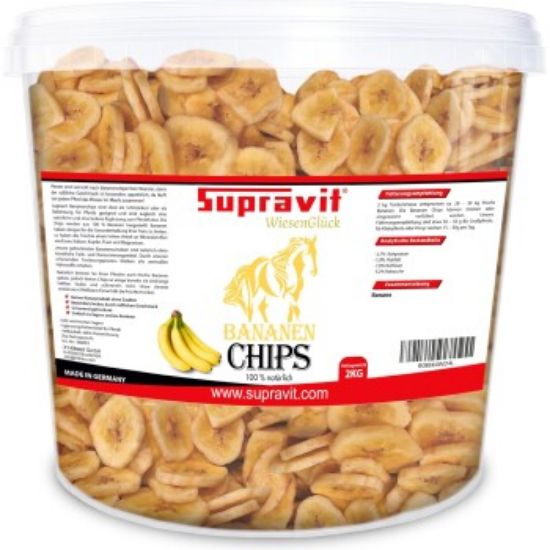 Supravit Bananenchips 2kg Eimer Pferdeleckerli (Supravit)