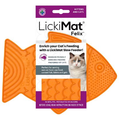 LickiMat Felix Leckmatte Orange (Innovative Pet Products)