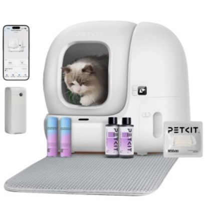 PetKit Pura Max 2 Selbstreinigende Katzentoilette, 76 l Katzentoilette, selbstreinigend, xSecure, Geruchsbeseitigung, App-Steuerung, großes Fassungsvermögen, für mehrere Katzen (PetKit)