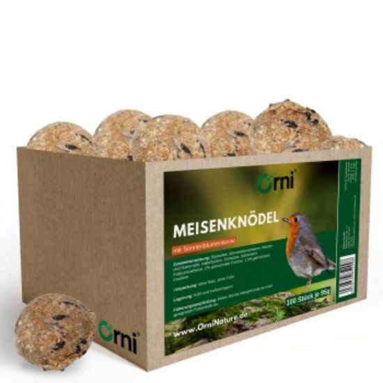 Orni Meisenknödel 95g, ohne Netz ohne Folie 100 Stück mit Soonnenblumenkerne (Orni)