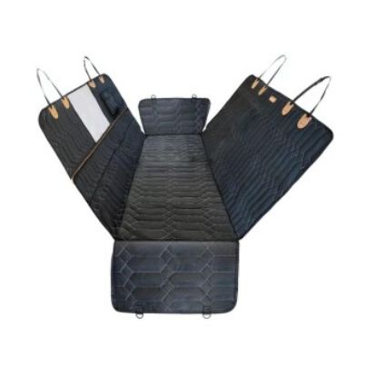 Floxik Inox Extra Stabile wasserdichte Kratzfeste Auto Hundedecke Rückbank Schondecke Rücksitzbank Auto Rücksitz Türenschutz Netzfenster (Floxik)