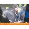 Floxik Inox Extra Stabile wasserdichte Kratzfeste Auto Hundedecke Rückbank Schondecke Rücksitzbank Auto Rücksitz Türenschutz Netzfenster (Floxik)